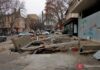 Заваленный строительным хламом тротуар в центре Одессы пообещали привести в порядок: сроки