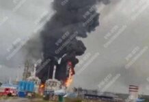 Безпілотники завдали ударів по НПЗ під Самарою та порту у Петербурзі (фото, відео)