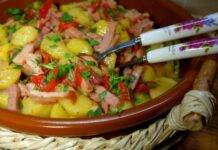 Картопля з копченою шинкою: швидкий та смачний рецепт вечері